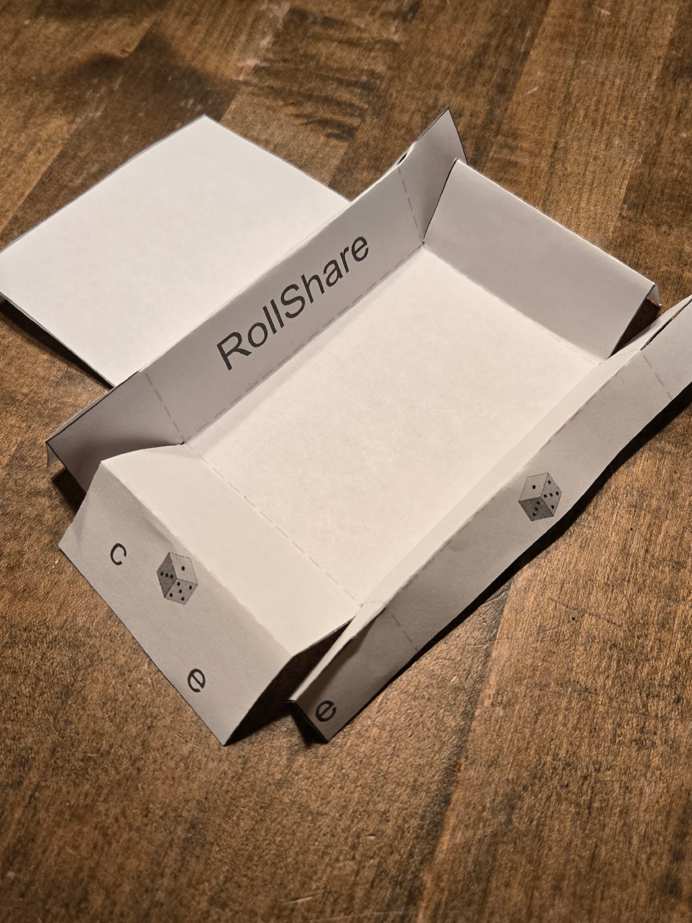 Fold on the dotted lines